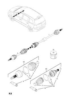 Opel Zafira B Front Axle And Suspension Epc Online Webautocats