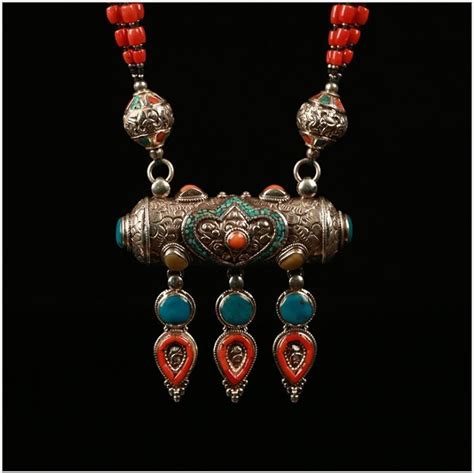 Handmade Nepalese Necklace Artisan Jewelry Unusual Jewelry Nepalese