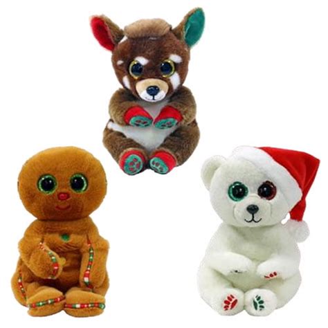 Ty Beanie Babies Beanie Bellies Set Of Christmas Releases