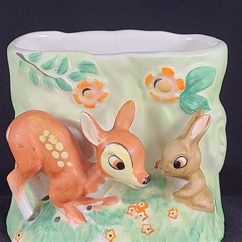 Ceramic Bambi Planter Etsy