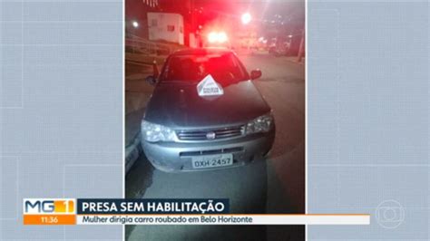 Vídeo Mulher é Presa Dirigindo Carro Roubado Mg1 G1