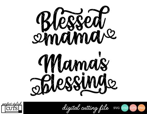 Blessed Mama Svg Mamas Blessing Svg Mothers Day Etsy