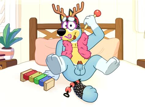 Rule 34 Anal Beads Anthro Bandit Bluey Bandit Heeler Bed Blue Fur