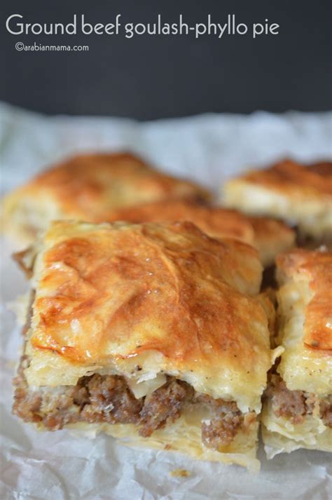 Phyllo Meat Pie Egyptian Goulash Recipe Phyllo Recipes Recipes