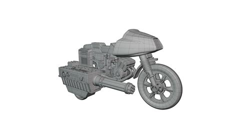 Gi Joe Ram Motorcycle 3d Model Cgtrader