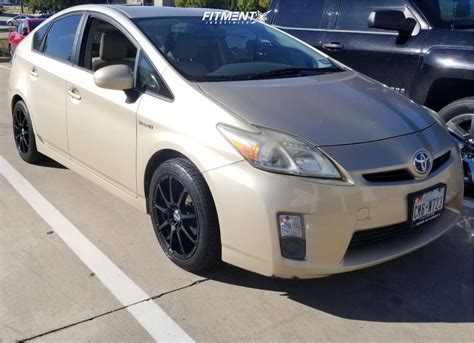 2010 Toyota Prius Base With 17x8 Enkei Edr9 And Road Hugger 225x45 On
