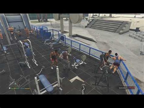 Gta V Muscle Gym Punching And Kicking Knockouts Youtube