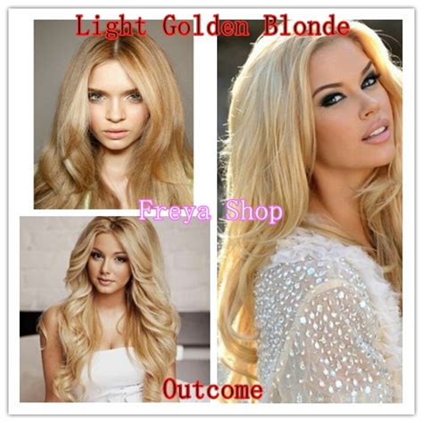 Light Golden Blonde Hair Color With Oxidant Bremod Permanent Hair