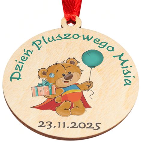 MEDAL Dzień Pluszowego Misia PREZENT DLA DZIECKA nadruk strona online