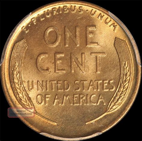 1926 Lincoln Cent Pcgs Ms 66 Red