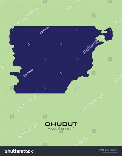 Map of Chubut, Map of Chubut– Argentina state - Royalty Free Stock ...