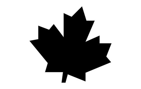 Canadian Maple Leaf Silhouette At Getdrawings Free Download