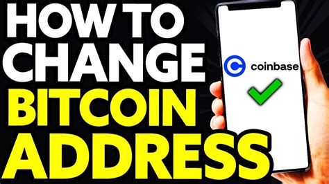 How To Change Bitcoin Wallet Address On Coinbase EASY YouTube