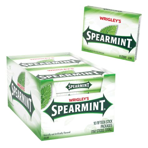 Wrigley's Spearmint Gum - 10ct Display Box