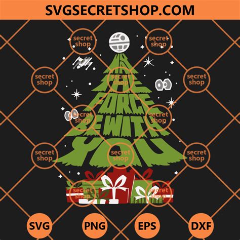 Star Wars Christmas Tree Svg Christmas Svg Star Wars Svg Svg Secret