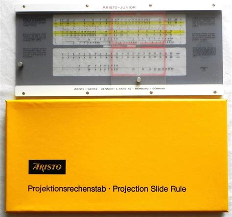 Projektions Rechenschieber Aristo Junior Fabrikneu Kaufen Auf Ricardo