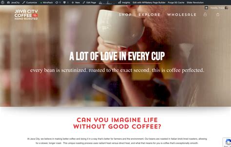 Java City Coffee Website Developed By Roundbox Creative