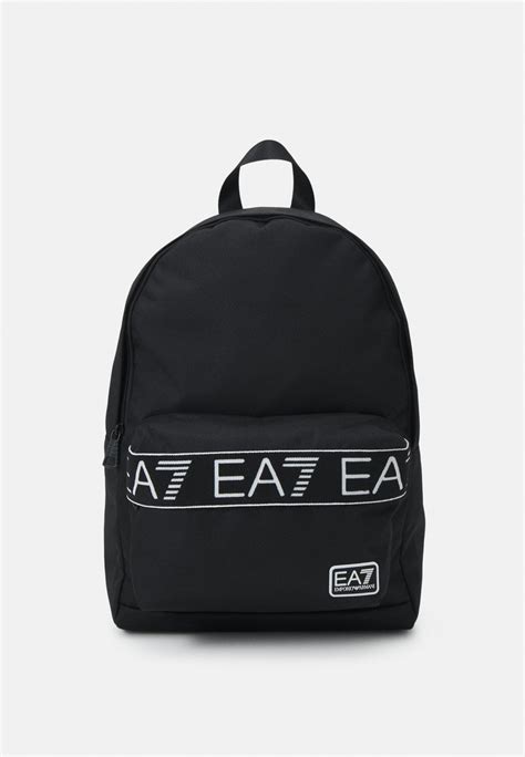 Ea7 Emporio Armani Train Logo Series Unisex Tagesrucksack Black