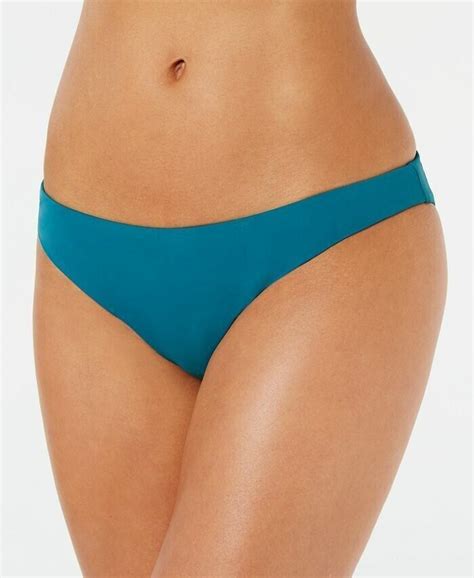 Bar Iii Women S Deep Teal Cheeky Hipster Bikini Swimwear Bottoms Shorts