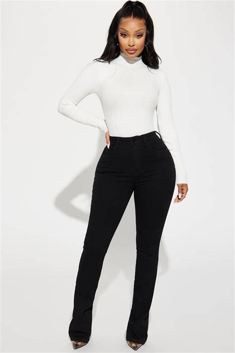 Harper High Rise Stretch Bootcut Jeans Black Fashion Nova