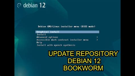 How To Update Repository Linux Debian Bookworm Youtube