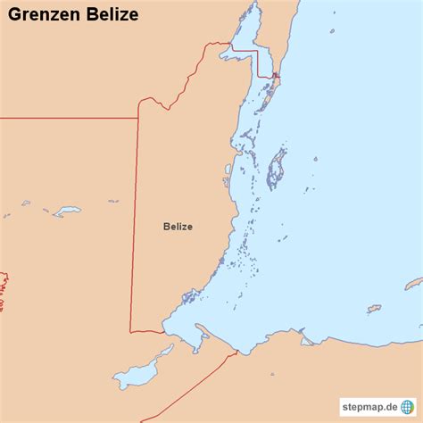 Stepmap Grenzen Belize Landkarte F R Belize