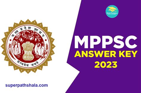 MPPSC Answer Key 2023 Out Calculate Score Super Pathshala