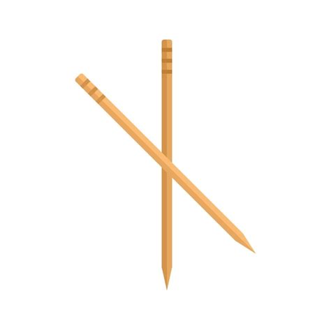 Premium Vector Drink Toothpick Icon Flat Vector Tooth Pick Wood Stick