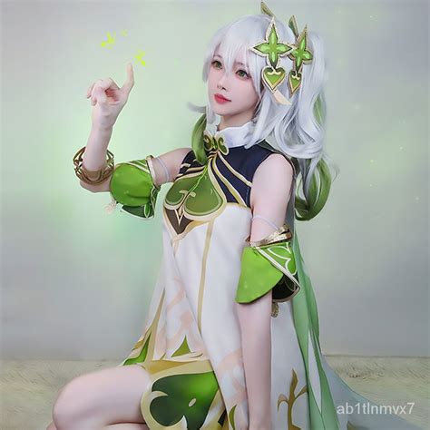 Jual Genshin Impact Nahida Cosplay Costume Sumeru Dendro God Wig Outfit