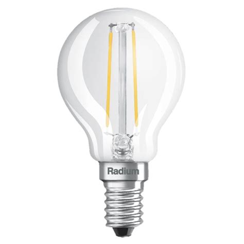 Radium LED Filament Leuchtmittel Tropfen 2 5W 25W E14 Klar 250lm Wa