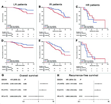 Subgroup Analysis To Assess Prognostic Value Of CXC Chemokine Receptor