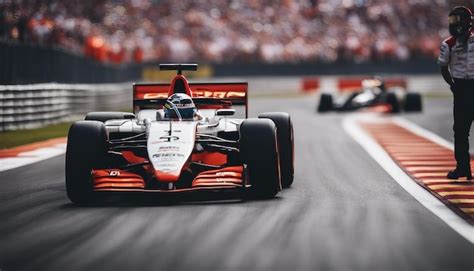 Premium AI Image | A sleek Formula 1 racing event with fast cars ...