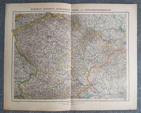 Carl Wolf B Hmen M Hren Und Sterreich Landkarte Litho Schlesien