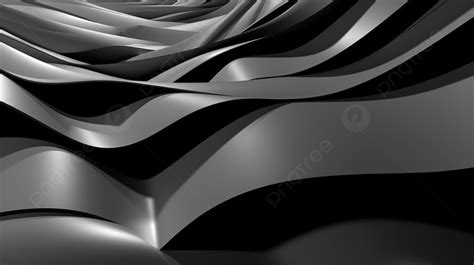 Photo Showing A Black And White Abstract Picture With Black Wavy Lines