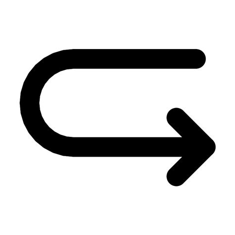 Turn Around Right Down Direction Vector Svg Icon Svg Repo