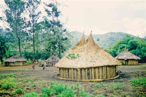 Photo Of Round Huts By Photo Stock Source Village Asaro Village Goroka Papua New Guinea