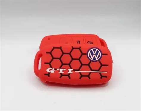 Capa Chave Silicone Vw Gti Jetta Golf Fox Gol Up Red Parcelamento Sem