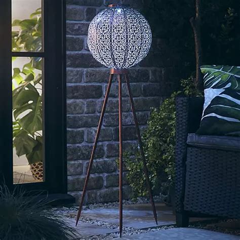 Smart Garden Floor Standing Trisula Damasque Solar Lantern Kaleidoscope