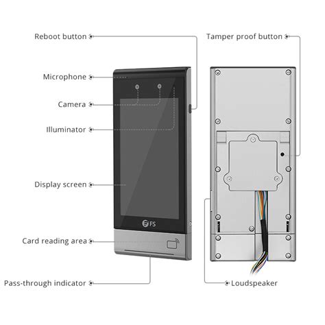 IPC507ET 2M W Full HD 2MP Face Recognition Access Control Terminal All