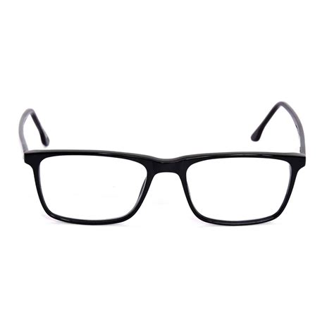 Blulenz Zero Full Rim Rectangular Shiny Black M1270 C34 Uniputer