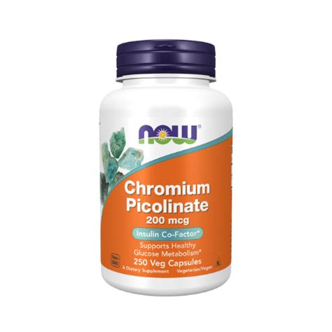 Now Chromium Picolinate 200mcg 250 Capsules Bwell Pharmacy