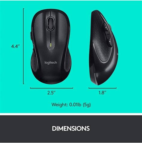 Logitech M Wireless Computer Mouse Efficient Navigation Dpi