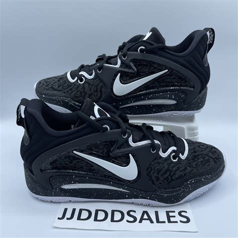 Nike KD15 TB Black White Kevin Durant Basketball Shoes DO9826-002 Men's ...