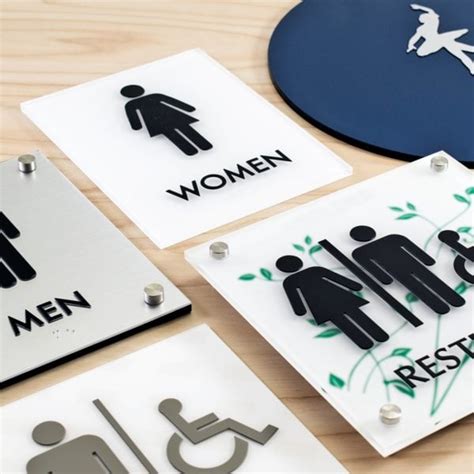 ADA-Compliant Restroom Signs | ADA Unisex Bathroom Signs