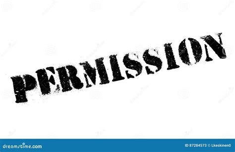 Permission Rubber Stamp Stock Vector Illustration Of Approval 87284573