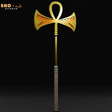 ArtStation - 3D Ancient Egyptian Ankh Staff