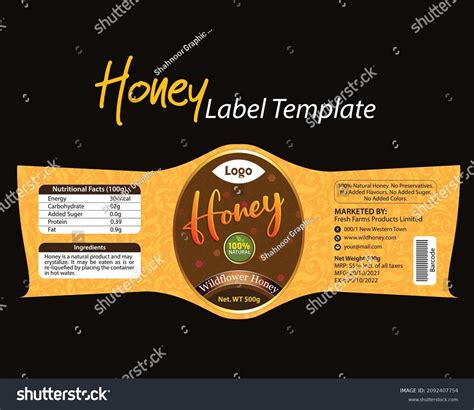 18,217 Honey Label Template Images, Stock Photos & Vectors | Shutterstock