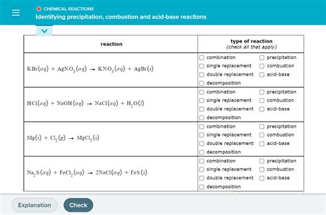 Solved O CHEMICAL REACTIONS Identifying Precipitation Chegg