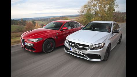 Alfa Romeo Giulia Qv Vs Mercedes Amg C S Im Test Auto Motor Und Sport