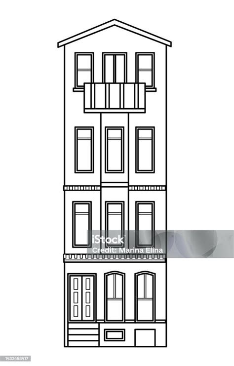 Building Line Art Illustration Stock Illustration Download Image Now